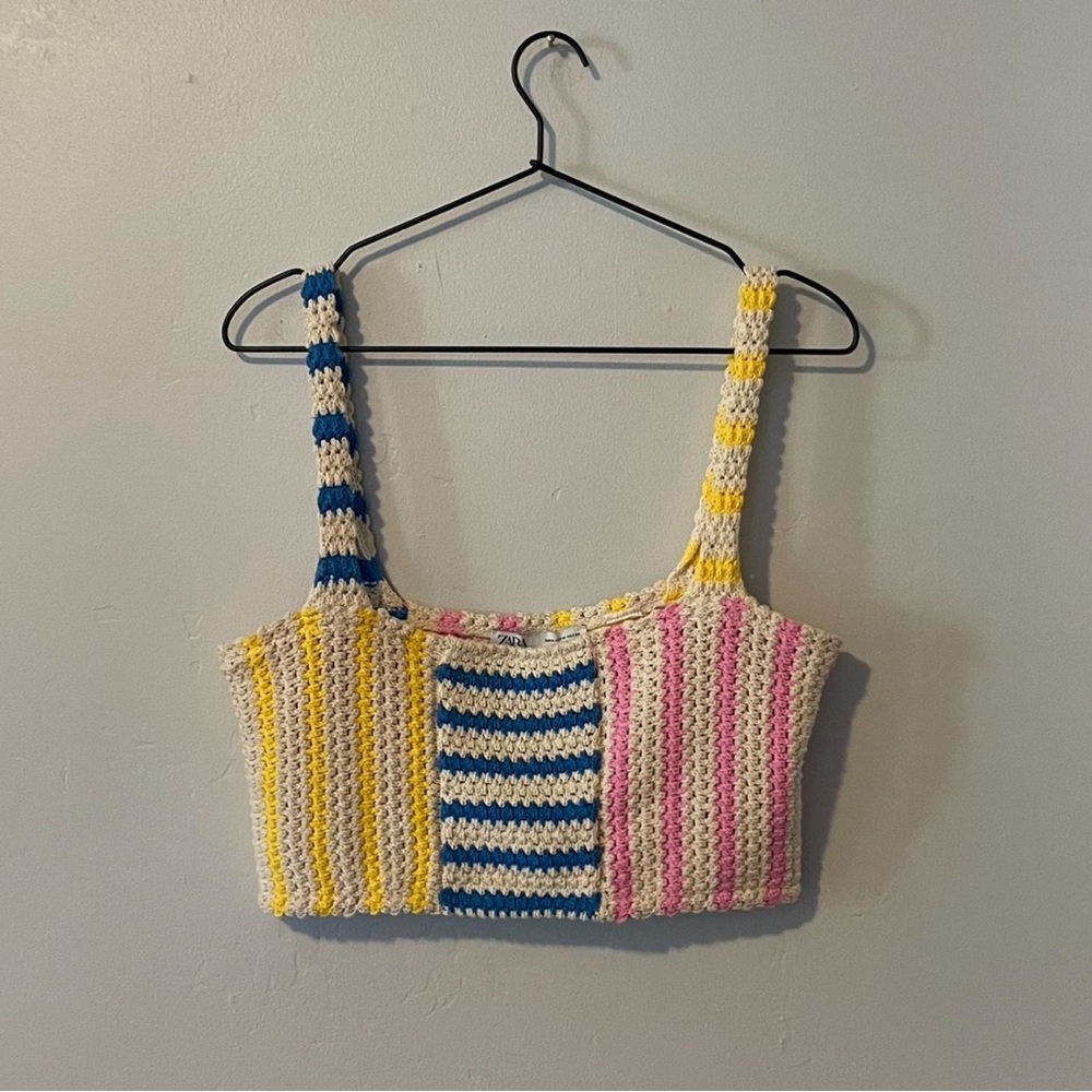 Zara crochet crop top!